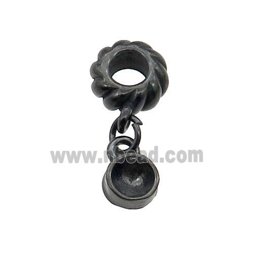 Stainless Steel Pendant Black Plated