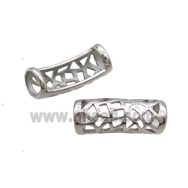 Raw Stainless Steel Tube Beads