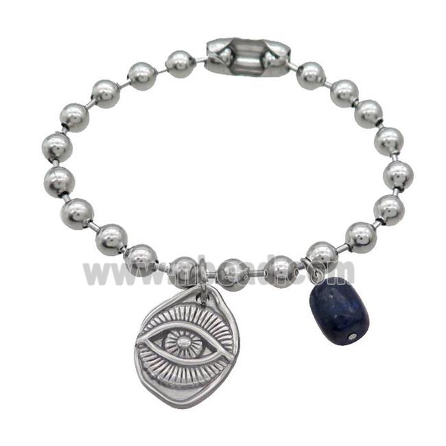 Raw Stainless Steel Bracelet Eye