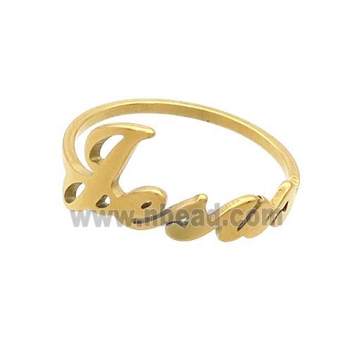 Stainless Steel Rings Gold Plated