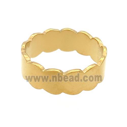 Stainless Steel Rings Gold Plated