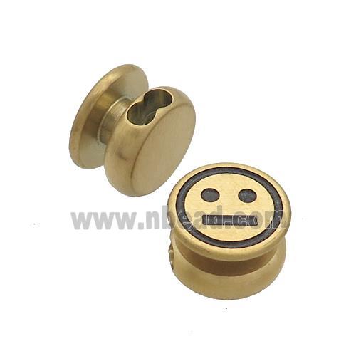 Stainless Steel Clasp Emoji Gold Plated