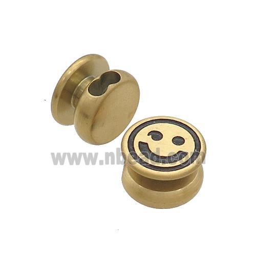 Stainless Steel Clasp Emoji Gold Plated