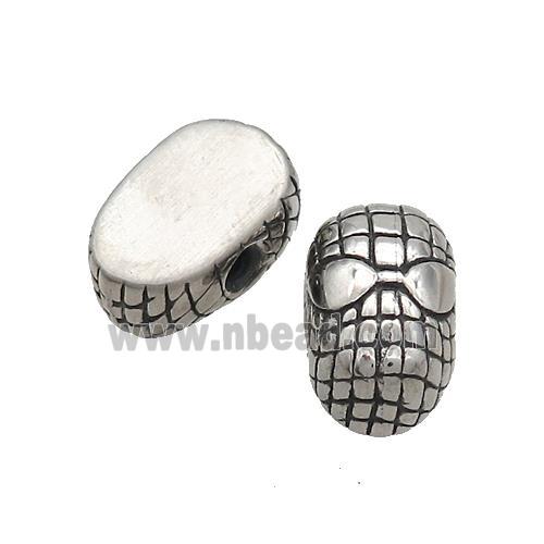 Stainless Steel Beads Large Hole Antique Silver