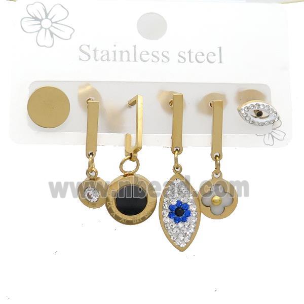 Stainless Steel Earrings Gold Plated