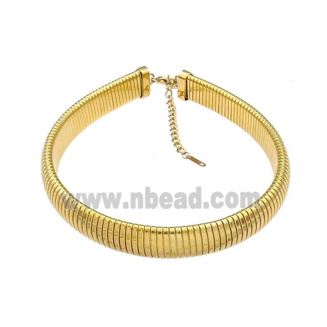 Stainless Steel Necklace Gold Plated