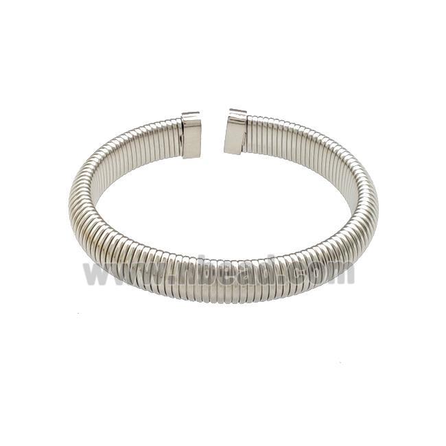 Raw Stainless Steel Bangle