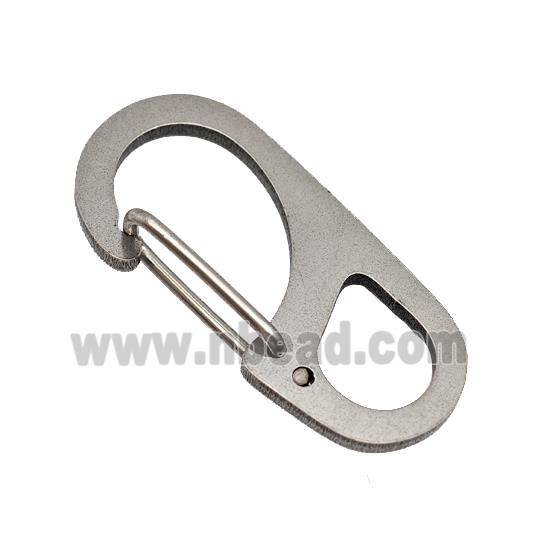 Raw Stainless Steel Carabiner Clasp