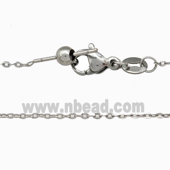 Raw Stainless Steel Necklace Chain