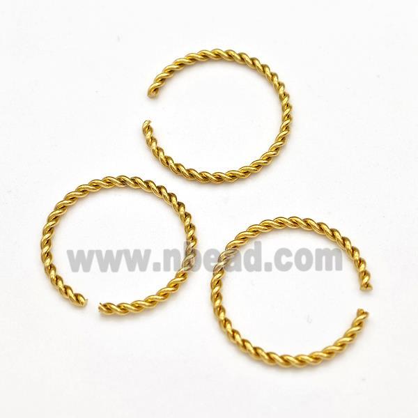 Stainless Steel Rings Gold Plated