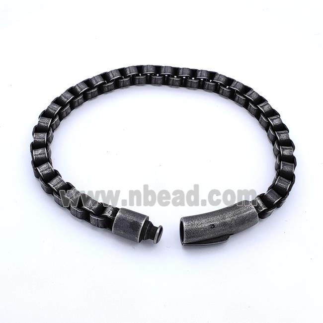 304 Stainless Steel Bracelet Antique Black