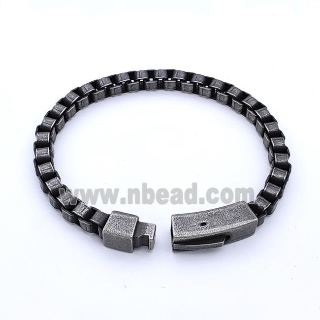 304 Stainless Steel Bracelet Antique Black