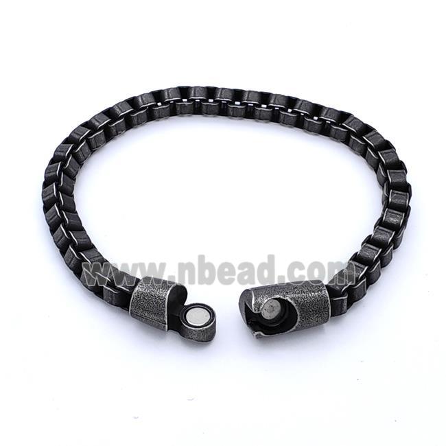 304 Stainless Steel Bracelet Antique Black