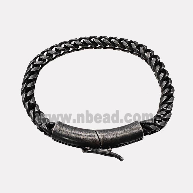 304 Stainless Steel Bracelet Antique Black