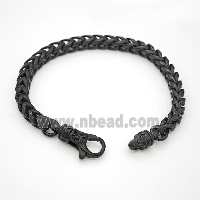 304 Stainless Steel Bracelet Antique Black