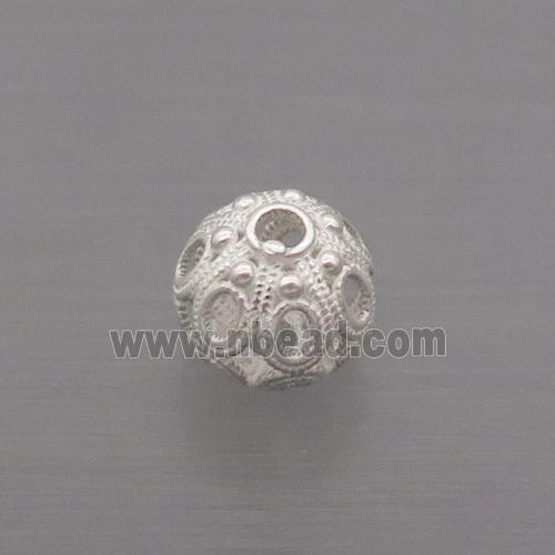 Sterling Silver Beads Round