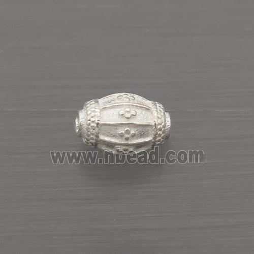 Sterling Silver Beads Barrel