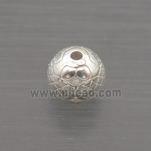 Sterling Silver Round Beads