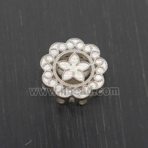 Sterling Silver Beads Flower