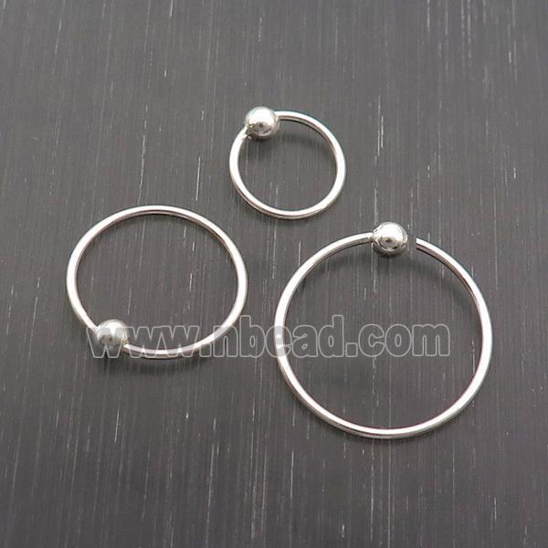 Sterling Silver Hoop Earring