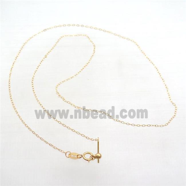 Sterling Silver Necklace Chain Gold Plated