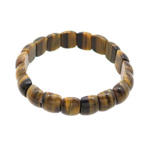 Tiger Eye Stone Bracelet Stretchy, approx 10-14mm