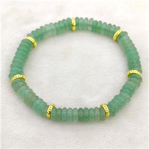 Natural Green Aventurine Bracelet Stretchy, approx 6mm