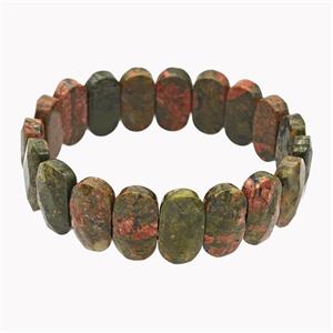 Unakite Bracelet Stretchy, approx 11-20mm