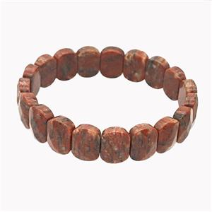 Red Sesame Jasper Bracelet Stretchy, approx 11-15mm