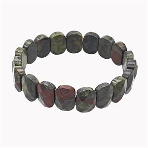 Dragon Bloodstone Bracelet Stretchy, approx 11-15mm