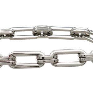 Alloy Chain Platinum Plated, approx 8.5-14.5mm, 12-26mm