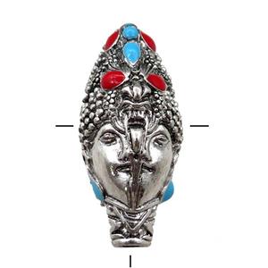 tibetan buddha guru beads, zinc, approx 20-45mm