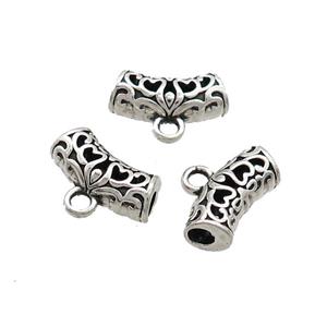 Tibetan Style Zinc Hanger Bail Antique Silver, approx 5-14mm, 3mm hole