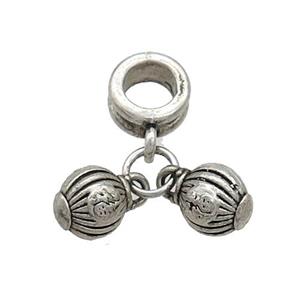 Tibetan Style Zinc Chrams Pendant Antique Silver, approx 6mm, 8mm