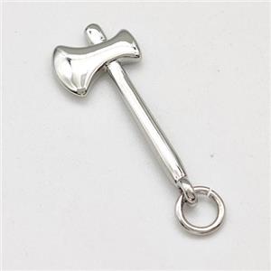 Axe Charms Copper Pendant Platinum Plated, approx 10-20mm