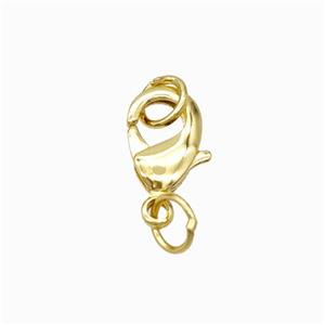 Copper Lobster Clasp Gold Plated, approx 10mm