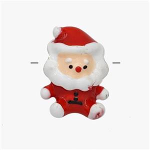 Santa Claus Charms Alloy Beads Large Hole Enamel, approx 11-15mm, 4mm hole