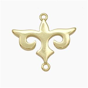 Totem Symbols Charms Copper Connector Gold Plated, approx 14-20mm