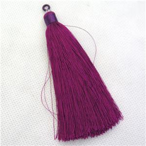 nylon wire tassel pendants, silken, A grade, approx 10cm length