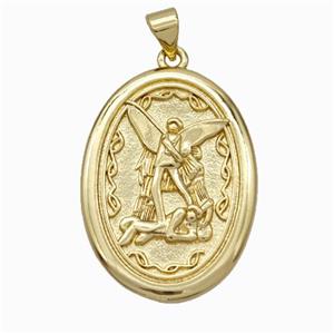 Adam and Eve Charms Copper Pendant Gold Plated, approx 20-28mm