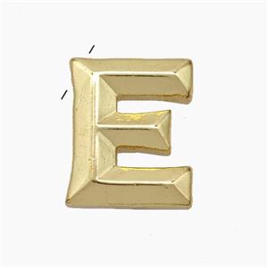 Copper Letter-E Pendant Gold Plated, approx 15-18mm