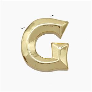 Copper Letter-G Pendant Gold Plated, approx 15-18mm