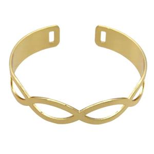 copper bangle, adjustable, gold plated, approx 13mm, 60mm dia