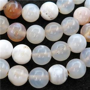 fire agate beads, round, approx 10mm dia