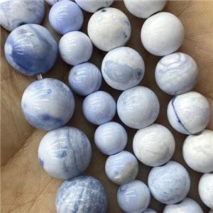 blue fire Agate Beads, round, approx 8mm dia