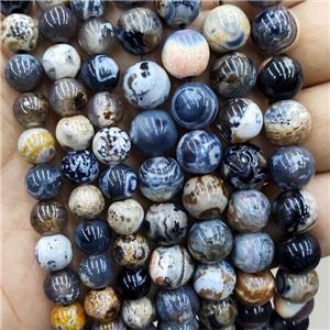 Fire Agate Beads Smooth Round Dye, approx 10mm dia