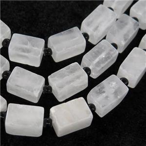 Clear quartz Cuboid beads, approx 10-15mm