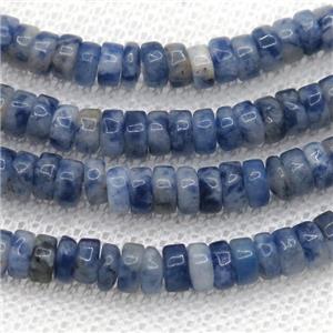 blue Sodalite heishi beads, approx 2x4mm