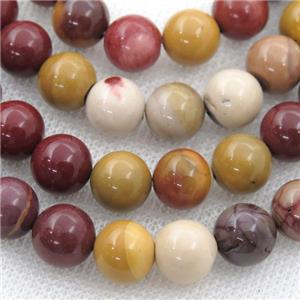 round Mookaite Beads, approx 12mm dia