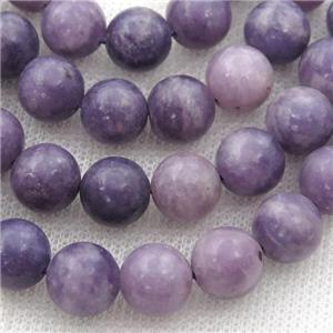 purple Lepidolite Beads, round, approx 8mm dia